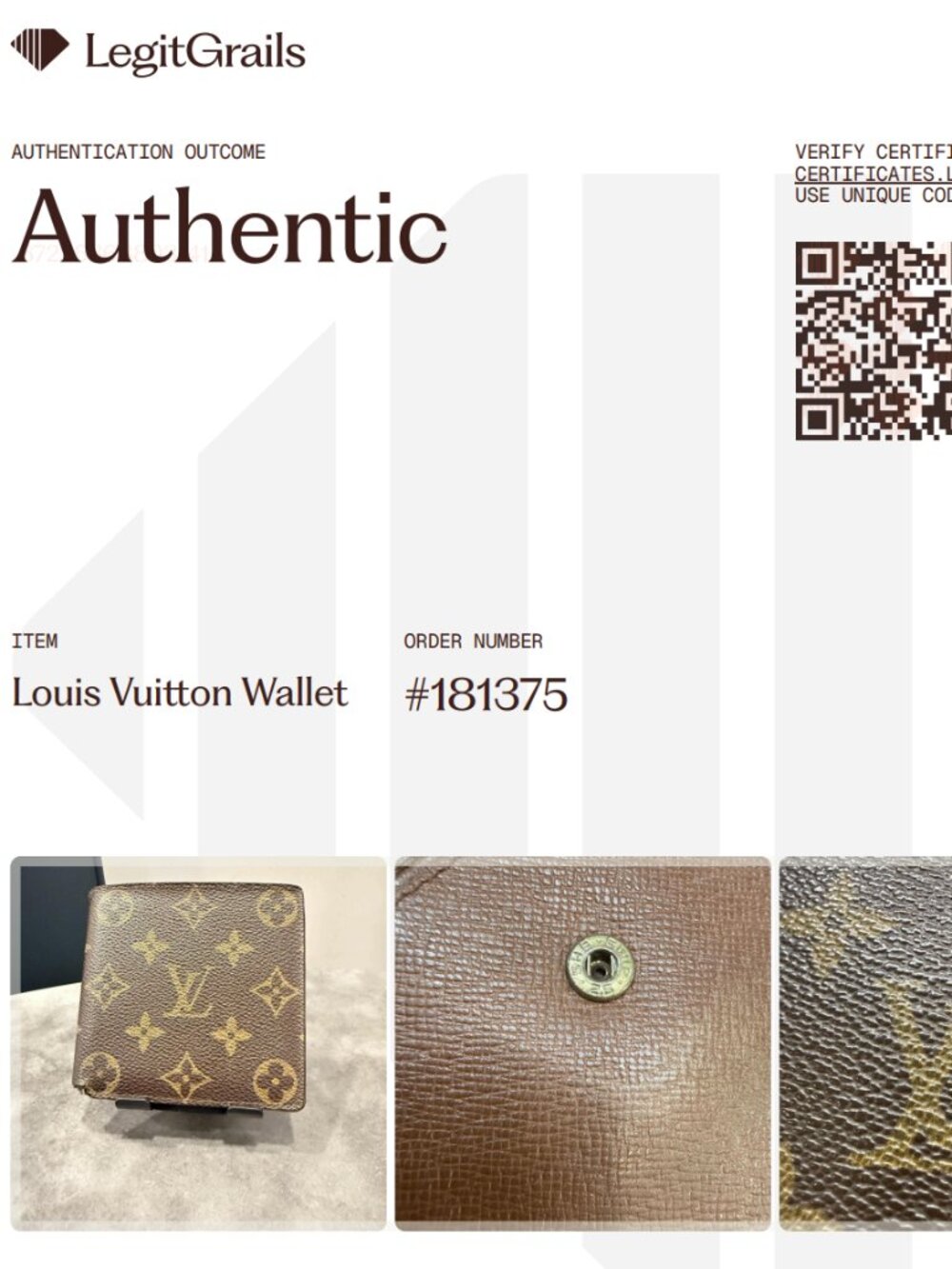 Louis Vuitton w COA Vintage Monogram Marco bifold wallet - Picture 2 of 10